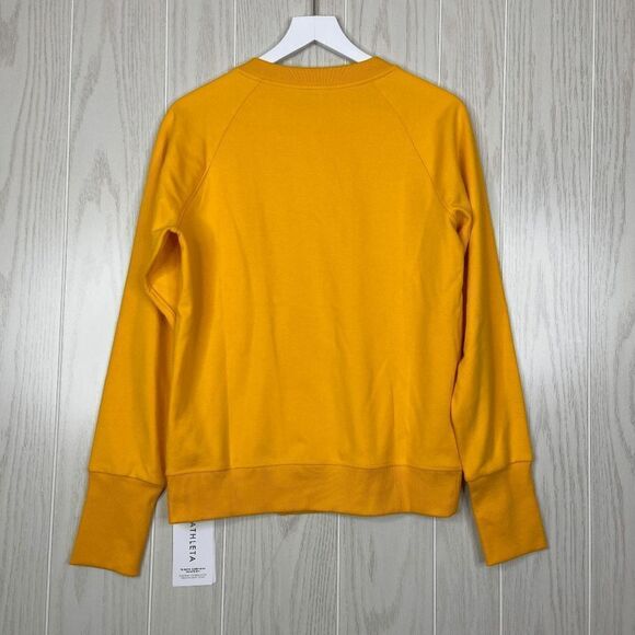 Athleta Triumph Game Point Sweatshirt Yellow Size Small - Picture 6 of 9